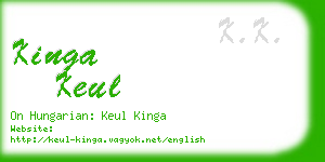 kinga keul business card